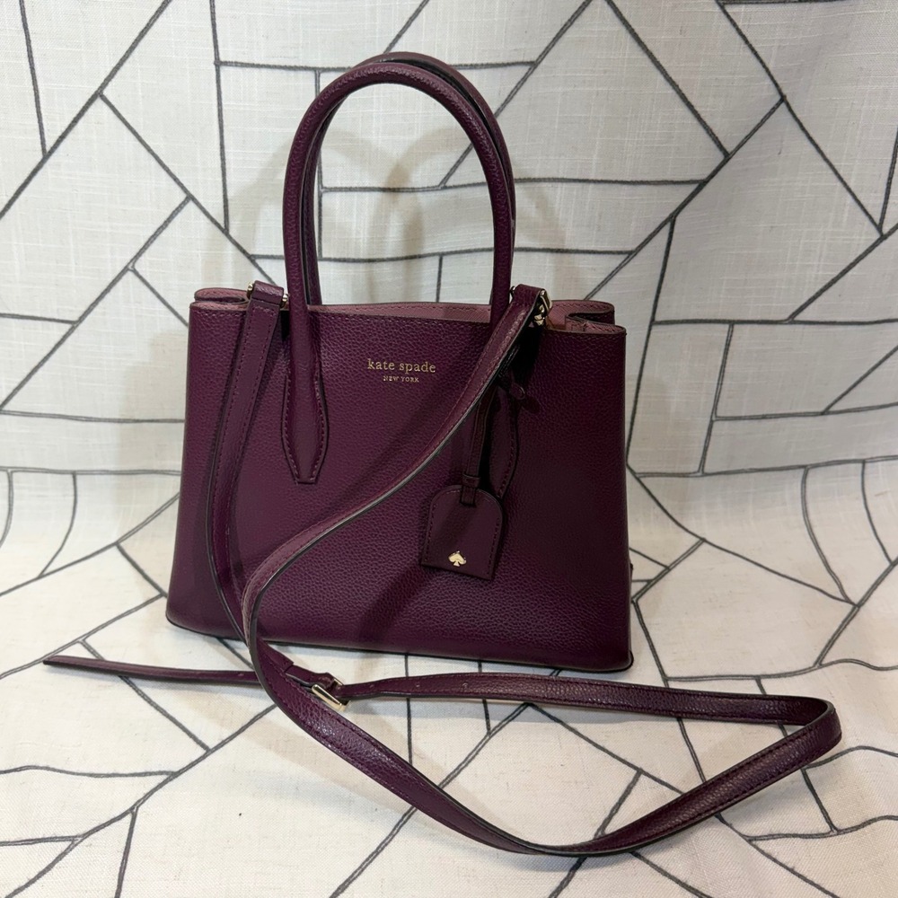 Kate Spade Satchel Medium Plum Patterson Drive Maisie WKRU5697 Crossbody Bag